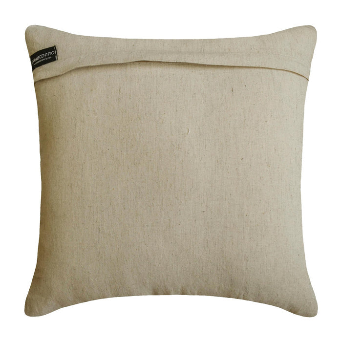 Ivory & Clear Jacquard Throw Pillow Cover - Pearl Prism