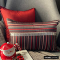 Jimmy James - Red Jacquard Lumbar Pillow Cover