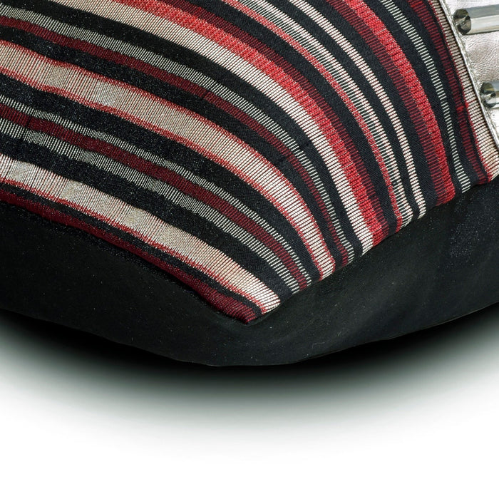 Jimmy James - Red Jacquard Lumbar Pillow Cover