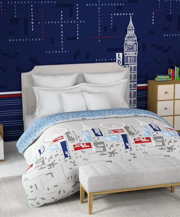 Juniors Double AC Comforter, Crossworld|144 TC Cotton