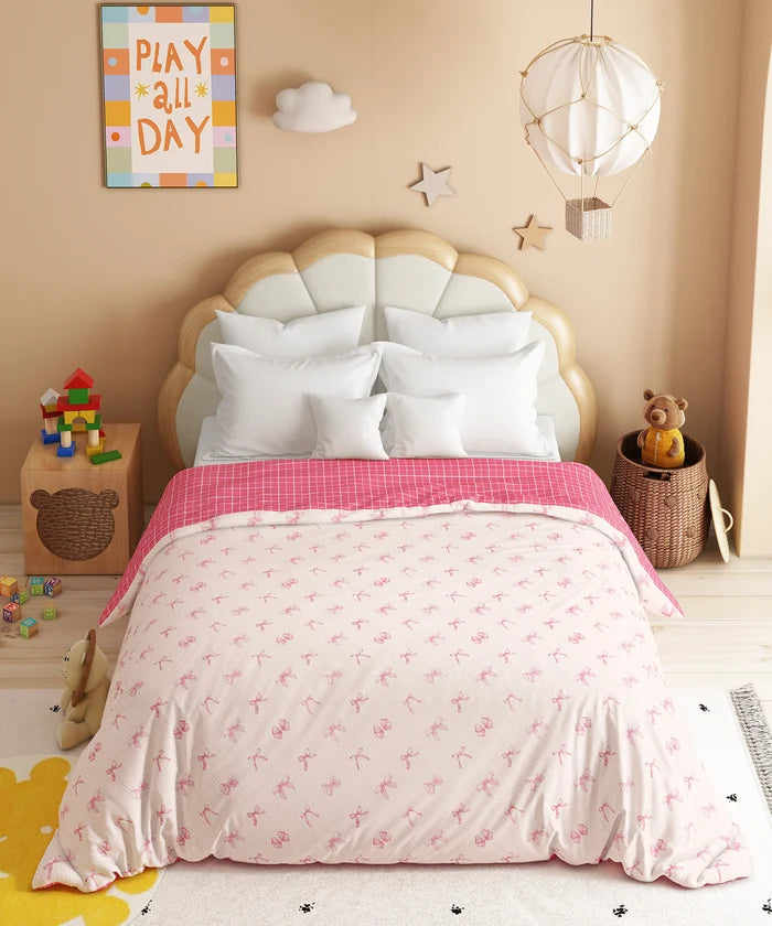 Juniors Double AC Comforter, Cue Coquette| 144TC Cotton