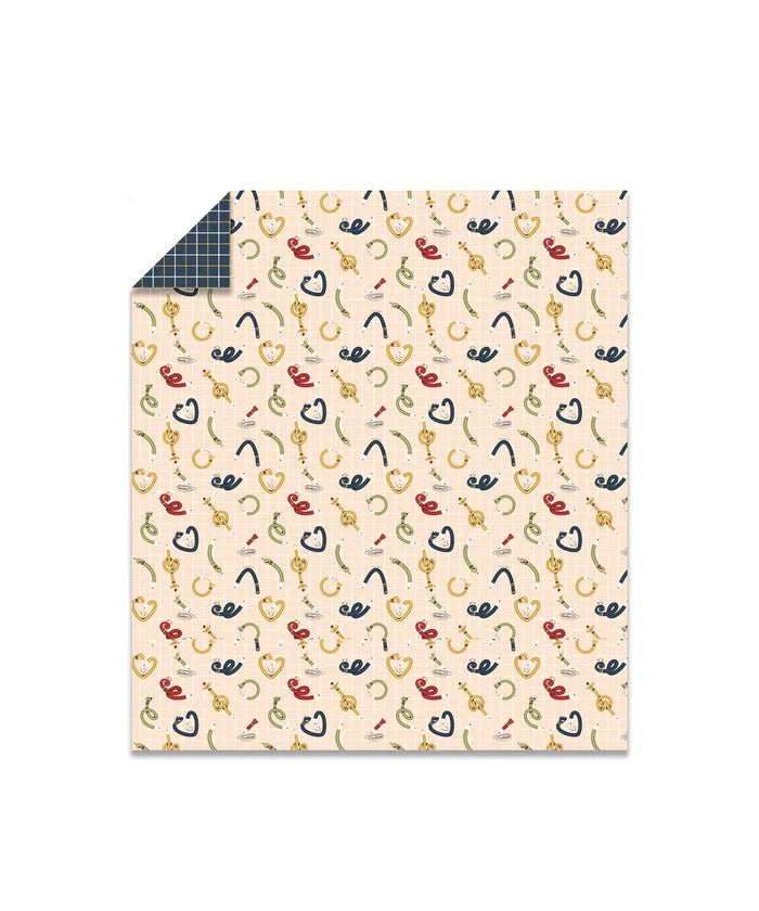Juniors Double AC Comforter, Scribble Spot| 144TC Cotton
