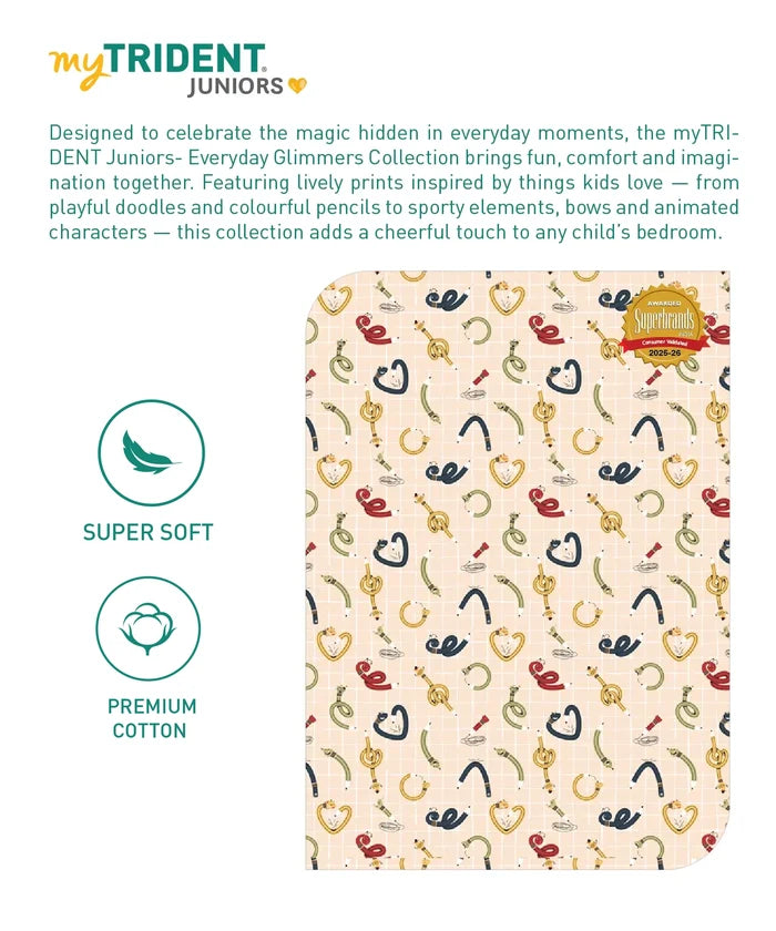 Juniors Double AC Comforter, Scribble Spot| 144TC Cotton