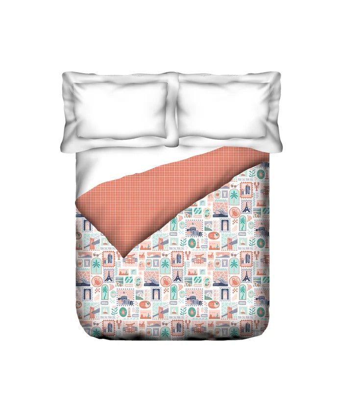 Juniors Double AC Comforter, Wander Ways| 144TC Cotton