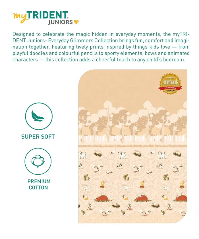 Juniors Single AC Comforter, Burrow Bros| 144TC Cotton