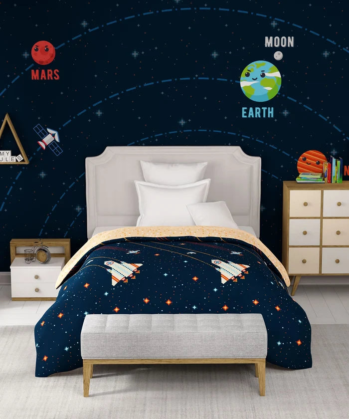 Juniors Single AC Comforter, Lightyear | 144TC Cotton