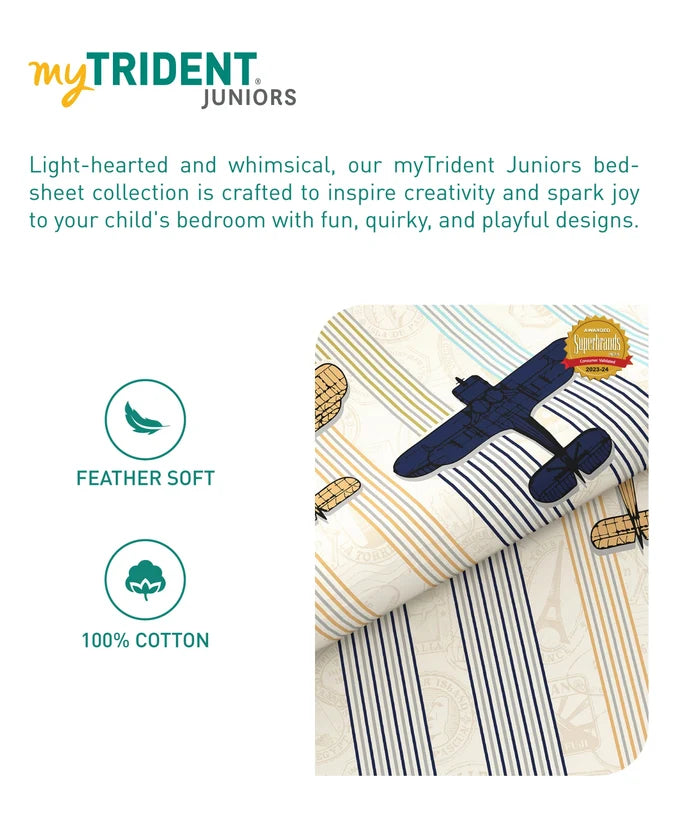 Juniors Single AC Comforter, Passport|144 TC Cotton