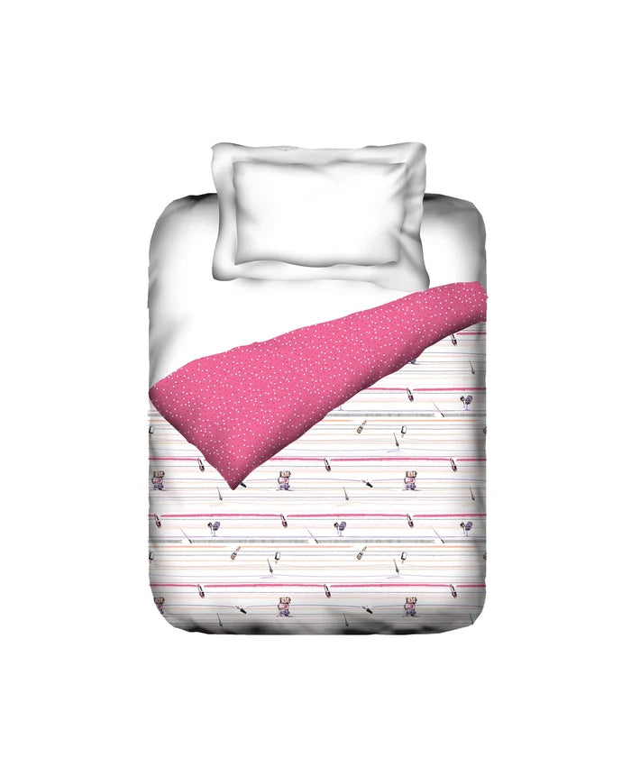 Juniors Single AC Comforter, Slumber Party|144 TC Cotton