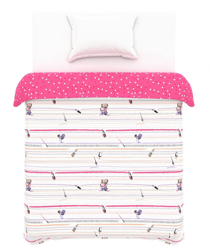 Juniors Single AC Comforter, Slumber Party|144 TC Cotton