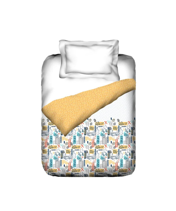 Juniors Single AC Comforter, Streetstyle Skate|144 TC Cotton