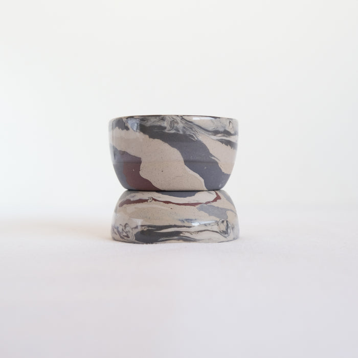 Stack of two ceramic bowls
