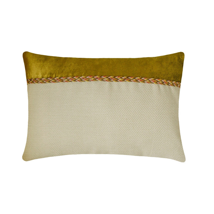 Jute Ivory Suit - Beige Jute & Satin Decorative Euro Sham