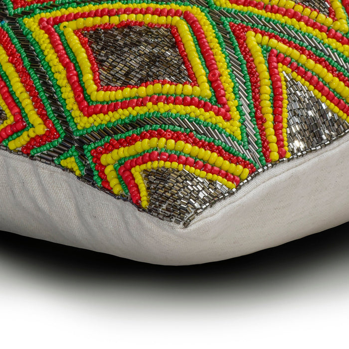 Karafuru - Red Linen Lumbar Pillow Cover