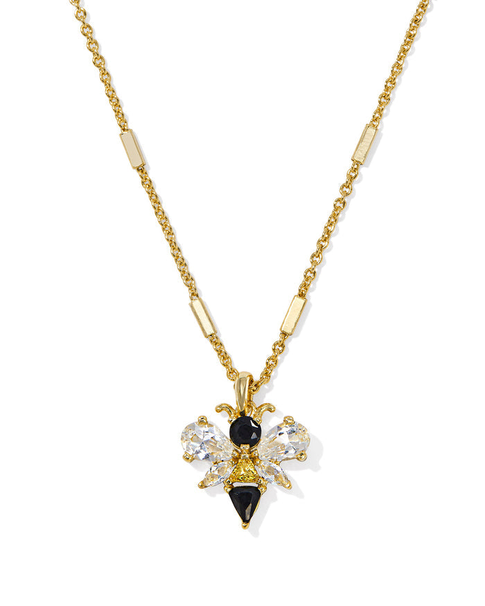Kendra Scott - Necklace - Bee Short Pendant - Gold Black - Findlay Rowe Designs