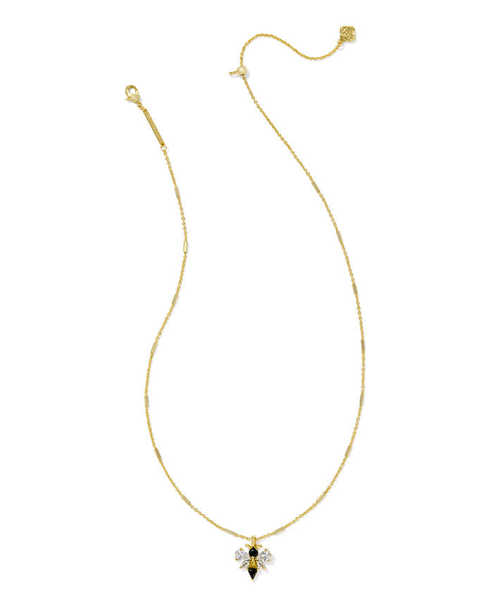 Kendra Scott - Necklace - Bee Short Pendant - Gold Black - Findlay Rowe Designs