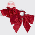 Kitsch Satin & Rhinestone Bow Scrunchie