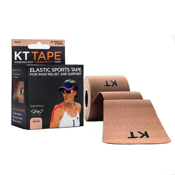 KT Therapeutic Original Cotton 2" x 10" Tape, Box of 20 - Beige