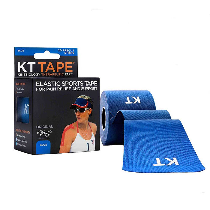 KT Therapeutic Original Cotton 2" x 10" Tape, Box of 20 - Blue 16503545