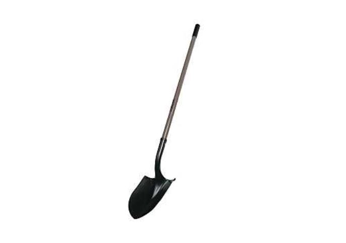 Landscapers Select Shovel Round Point Fiberglass Handle 47 in