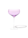 Lavender Coupe Cocktail Glass, Ripple