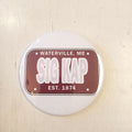License Plate Button- Sigma Kappa
