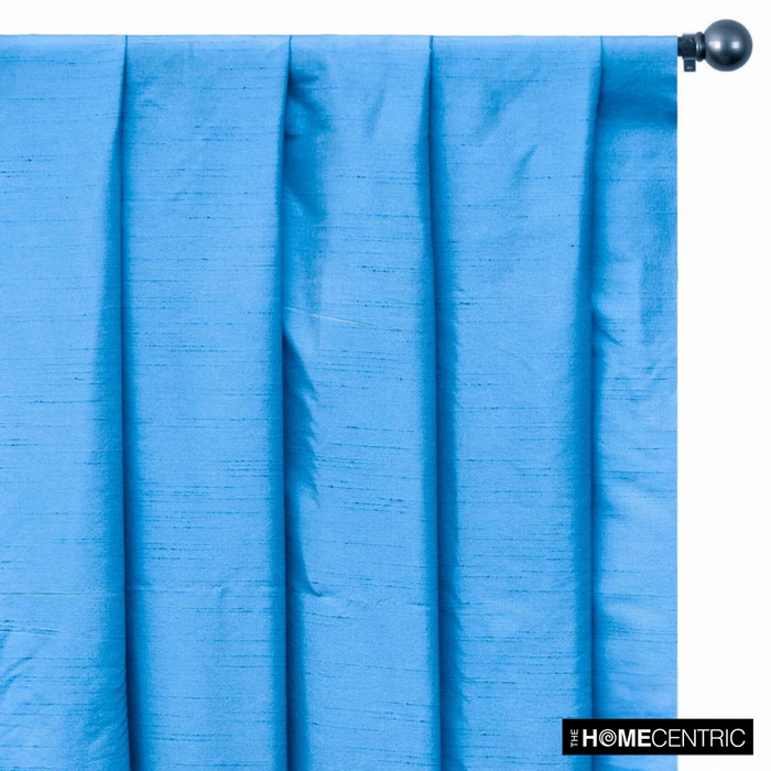 Light Blue Art Silk / Faux Silk Fabric By The Yard
