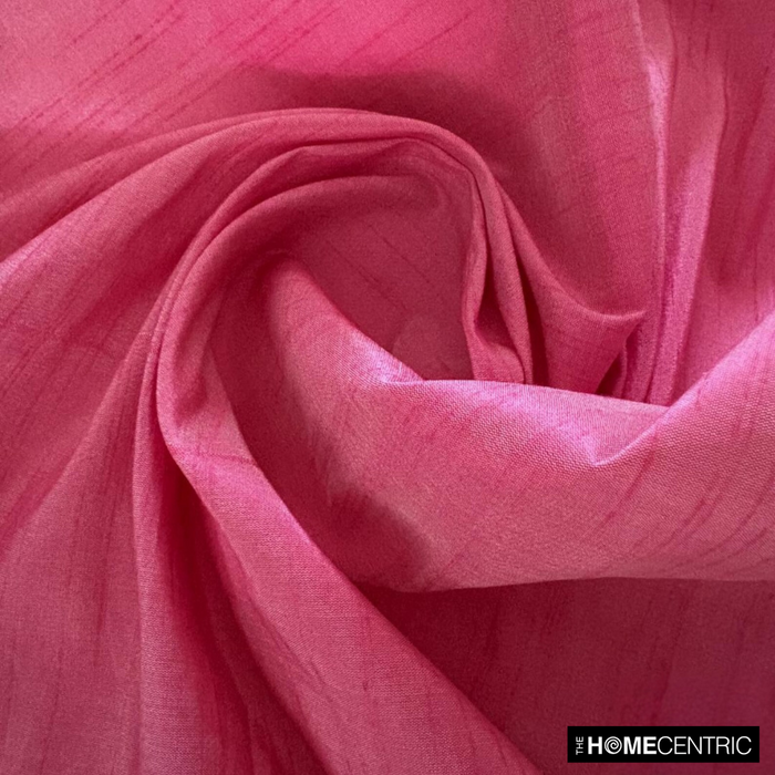 Light Fuchsia Pink Art Silk / Faux Silk Fabric By The Yard