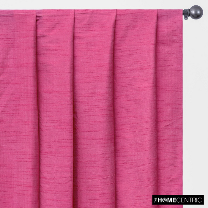 Light Fuchsia Pink Art Silk / Faux Silk Fabric By The Yard