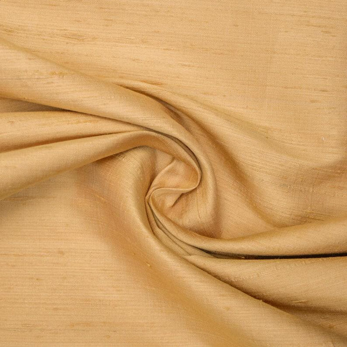 Light Gold Pure Silk Dupioni Curtain Panels