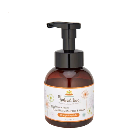 Lil' Naked Bee Giggle Not Tears Foaming Shampoo And Wash