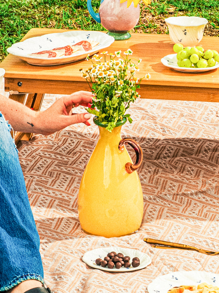 Lime Pastel Pitcher Vase