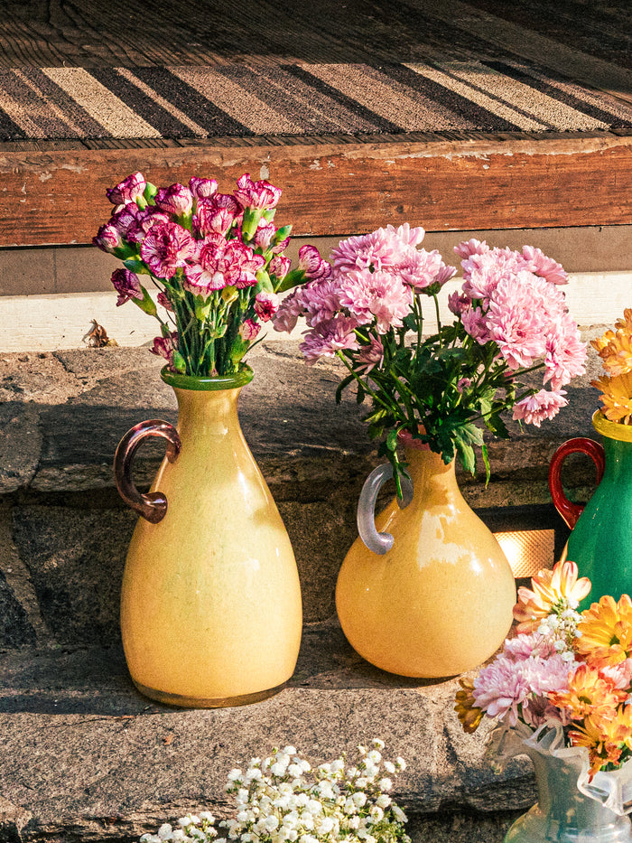 Lime Pastel Pitcher Vase