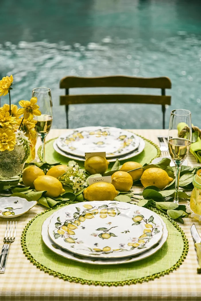 Limoeiro Porcelain Napkin Ring with Gold Accents by Tania Bulhões