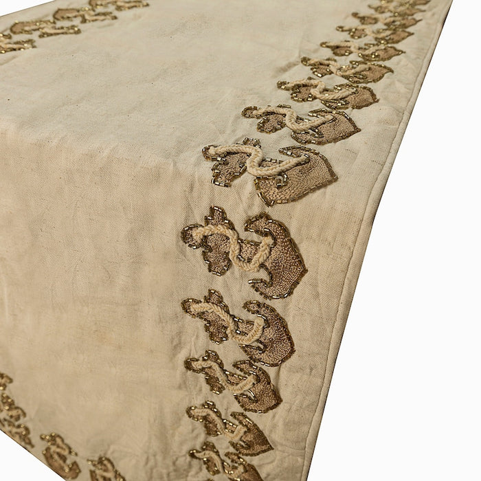 Linen Beige Decorative Table Runner - Anchor Hold