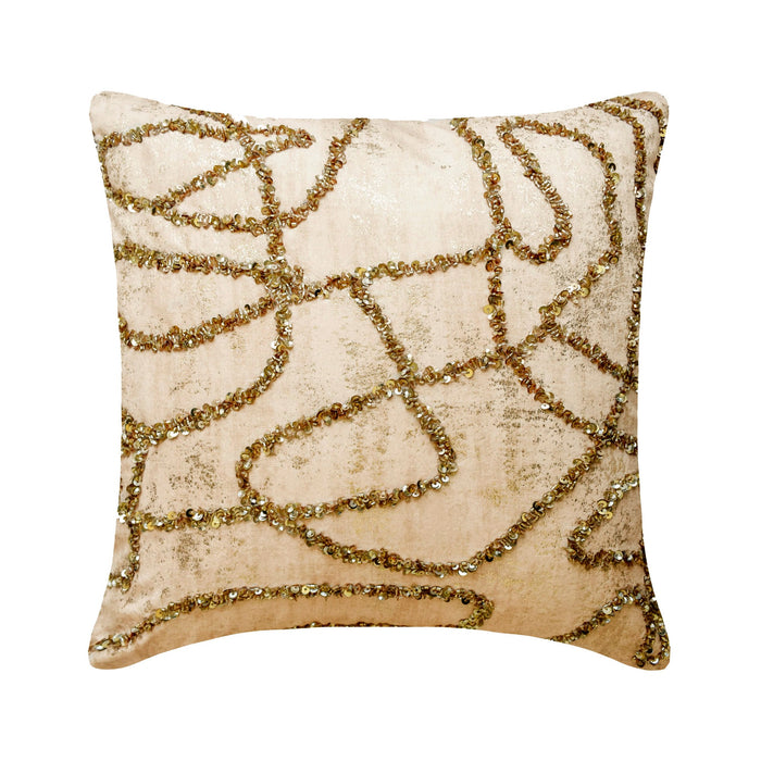 Liquid Gold Throw Pillow Cover