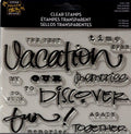 Little Yellow Bicycle Vacation Clear Stamps - SCRAPBOOKFARE
