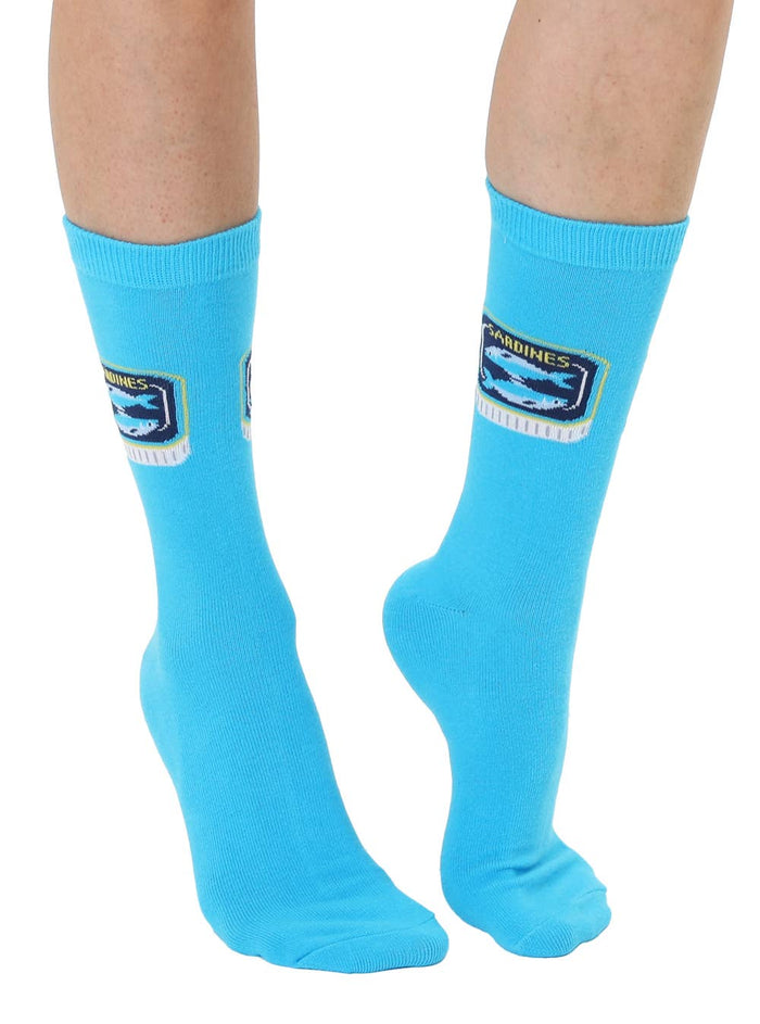 Living Royal 3D Packaged Crew Socks - Canned Fish: Sardines