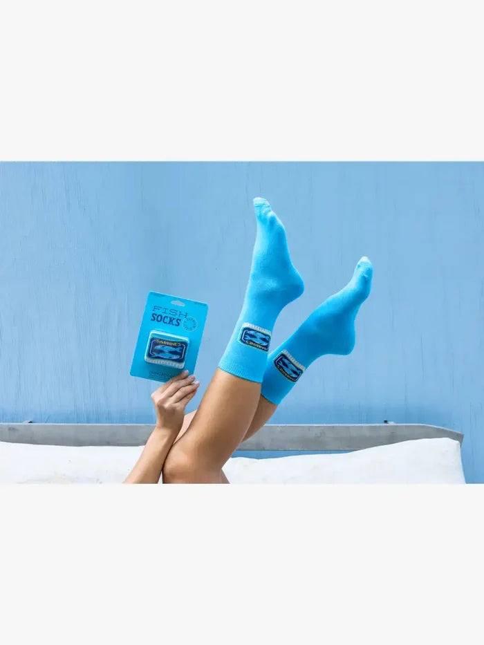 Living Royal 3D Packaged Crew Socks - Canned Fish: Sardines