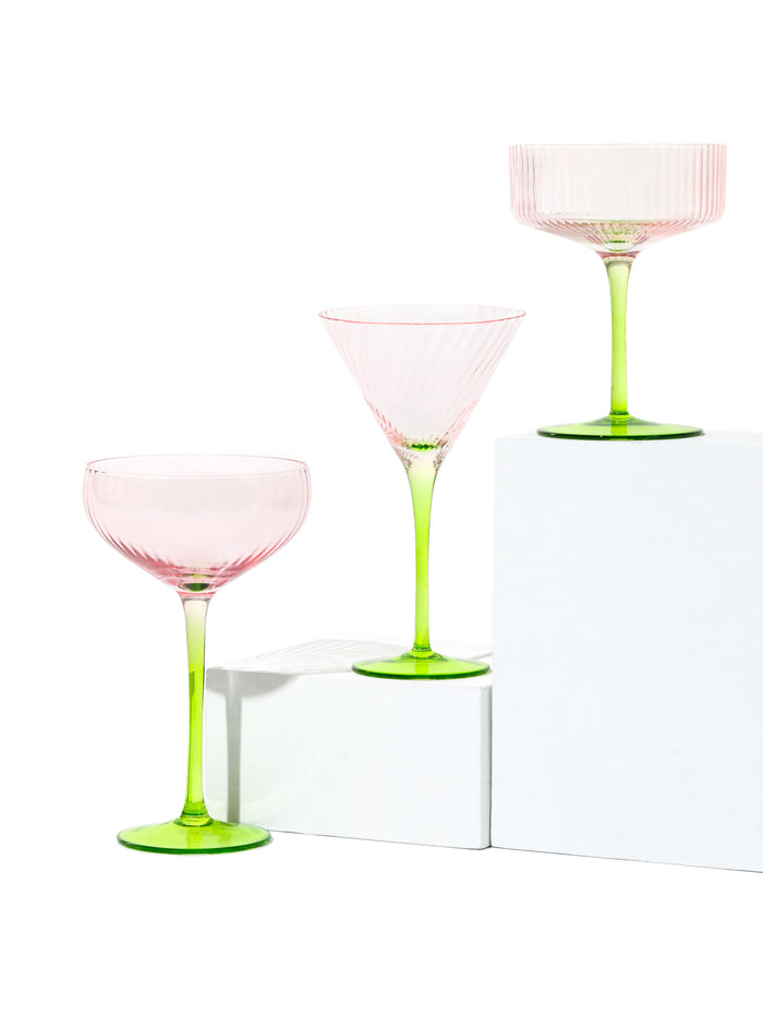 Lotus Coupe Cocktail Glass, Ripple