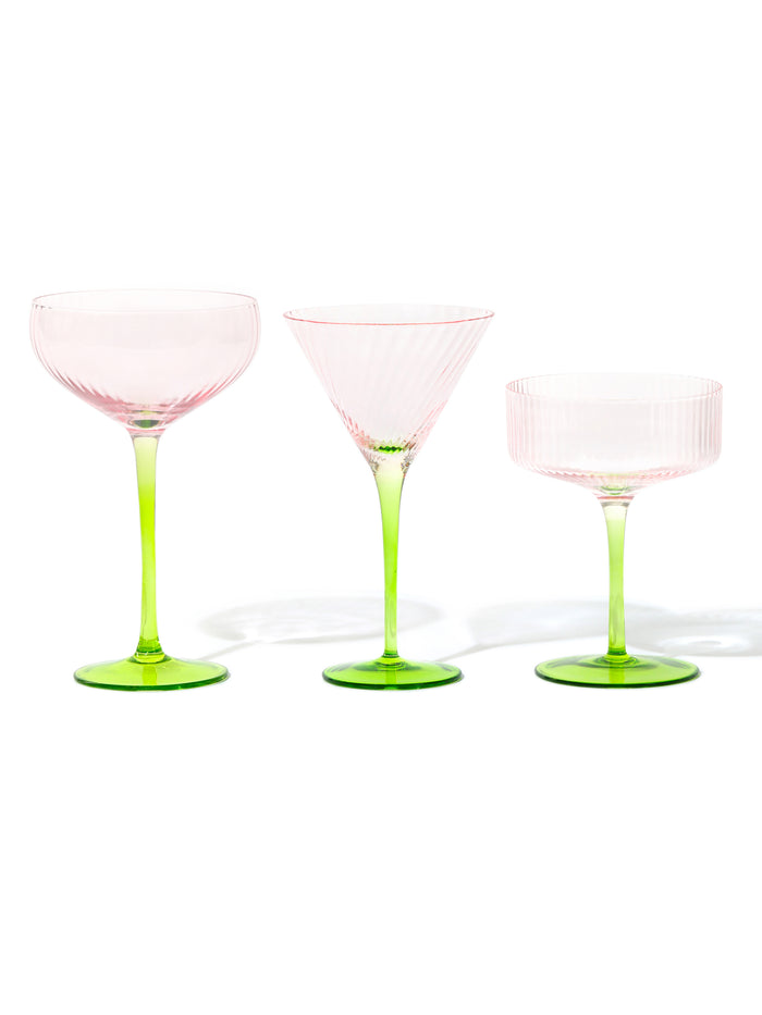 Lotus Coupe Cocktail Glass, Ripple