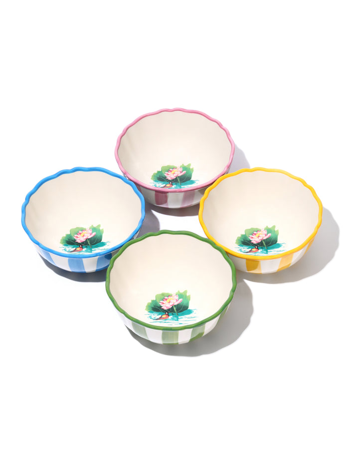 Lotus Pond Bowl, Yellow, 6 Inch