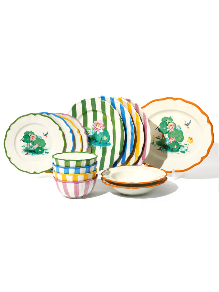 Lotus Pond Bowl, Yellow, 6 Inch