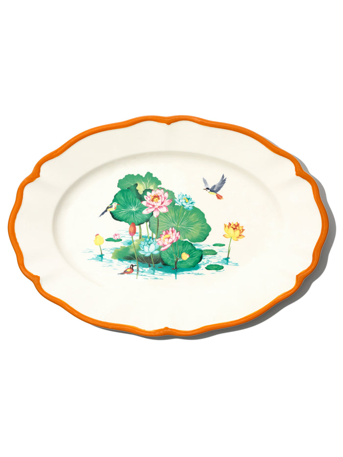 Lotus Pond Dinnerware Set of 15