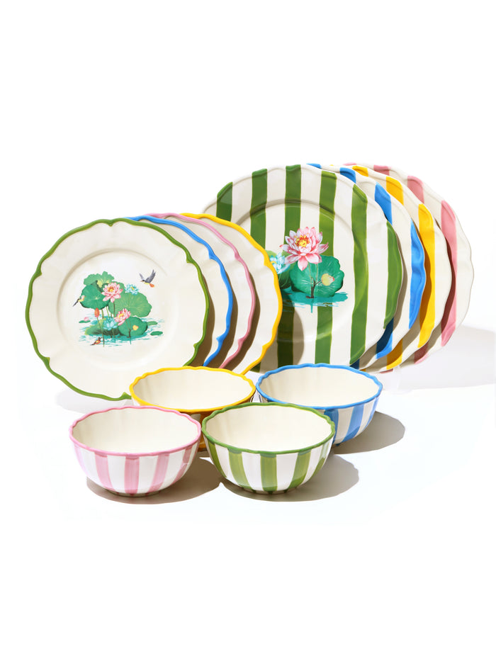 Lotus Pond Bowl, Yellow, 6 Inch