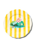 Lotus Pond Plate, Yellow, 11 Inch