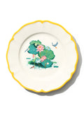 Lotus Pond Plate, Yellow, 9 Inch