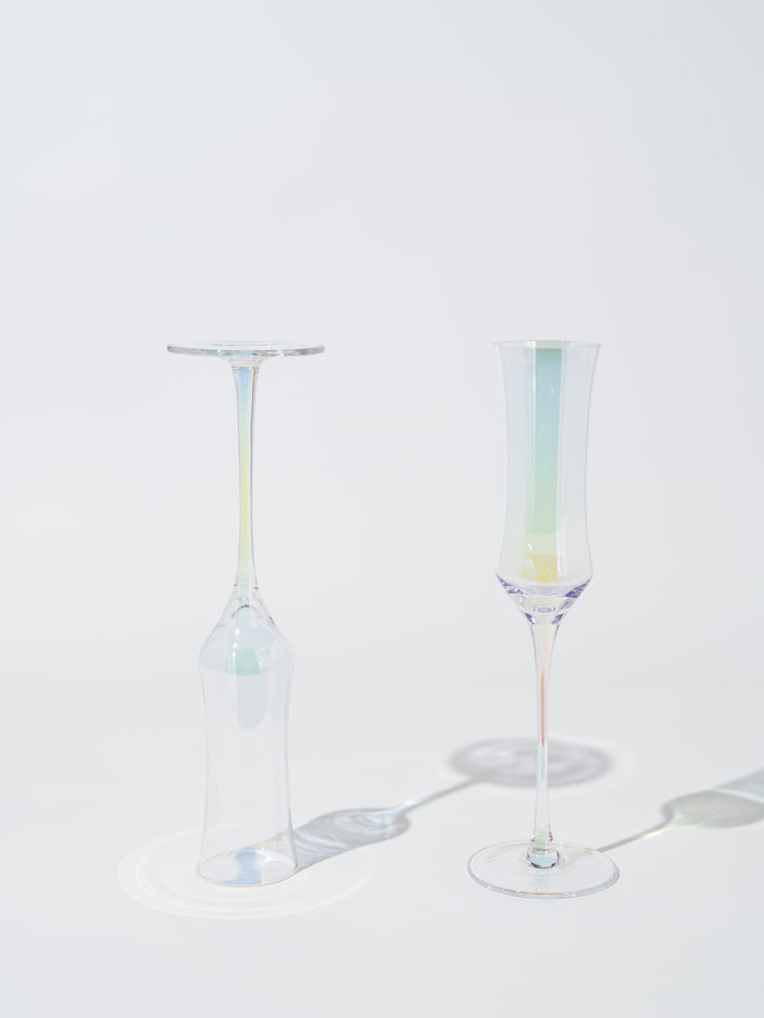 Luna Iridescent Champagne Glass
