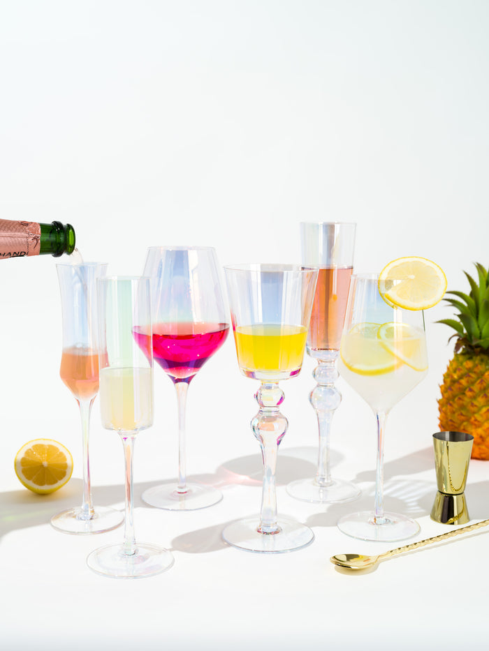 Luna Iridescent Champagne Glass