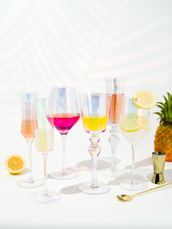 Luna Iridescent Champagne Glass