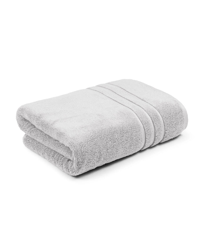 Luxe Home 1Pc Bath Towel, Silver| 600 GSM Cotton Bamboo